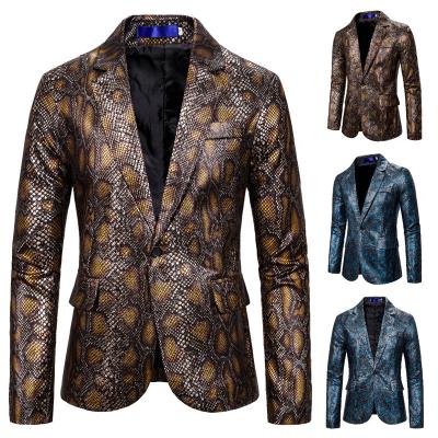 China 2021 New Design Anti-wrinkle Wool Fashionable Men's Chinese SuitsOversized Tunic Gold Suit for sale