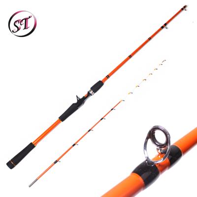 China Casting Solid E-Glass CAPT1540 Fishing Rod 2pc 24T Carbon Solid Carbon 24T E-Glass 1.58M 1.68M for sale