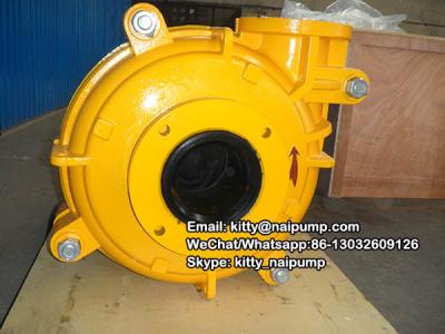 China 6/4D- AHR Rubber Lined Horizontal Slurry Pumps for gold mining processing for sale