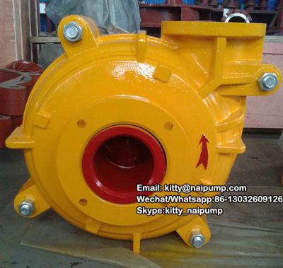 China 8/6 E -AH Metal Liner  Motor Drive Horizontal Slurry Pump Price for sale