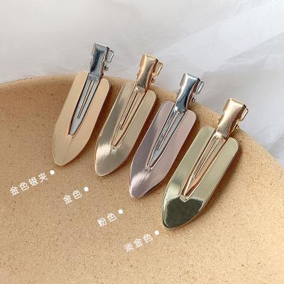 China Fashion jewelry accessories japanese diy metal seamless hairpin word clip platypus hair clips headwear for sale