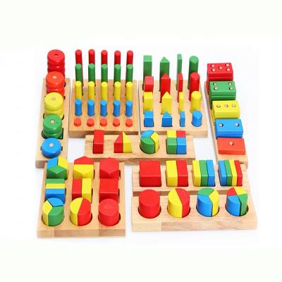 China Educational Game Toy Montessori Mathematic Fraction High Quality Wooden Material Teaching Aid Study Materials Set for sale