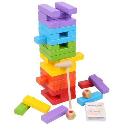 China Eco-friendly Material Hanoi Game Toy Tower Kids Wooden Toys Intelligence Toys For Children Mathematical Education for sale