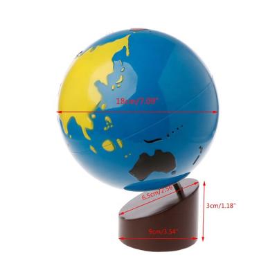 China Eco-friendly materials kids teaching tools kids globe montessori geography earth educational structure model for sale