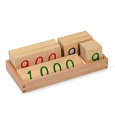 China Eco-friendly baby montessori equipment teaching aids materials toy puzzle sandpaper numbers for sale for sale