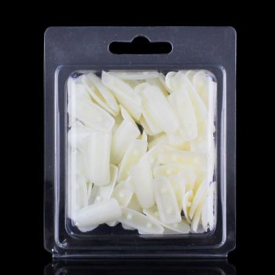 China DIY Nail Art 100pcs White Plastic Novice For Practicing Low Leaf False Lotus Nail Polish Art Display Nail Tips for sale