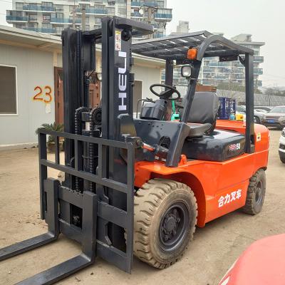 China Powerful 5 Ton Diesel Container Forklift for Home Good Condition Used Heli Forklift for sale