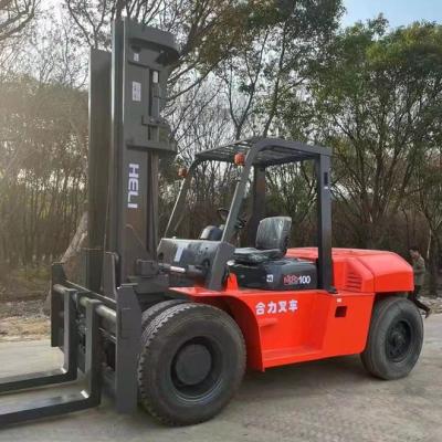 China 10 Tonnen Diesel-Forklift in der Türkei Hebhöhe 3000 mm-6000 mm Gewicht KG 10000 kg zu verkaufen