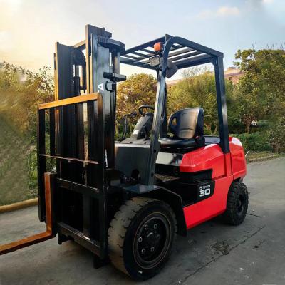 China Container Operations Demands 3ton Toyota Manual Diesel Forklift with 4-wheel Drive for sale