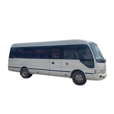 China Drive Type Left Drive Used Toyota Coaster Bus 30 Seater Luxury Diesel Coaster Mini Bus for sale