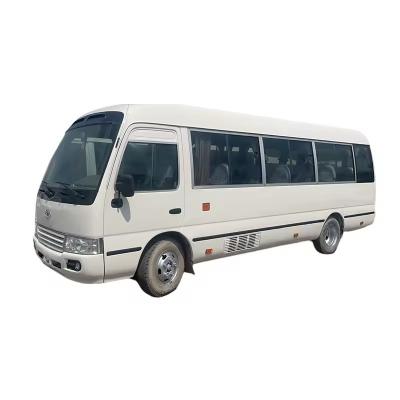 China Motor de turbocargador 25 asientos Usado Toyo ta Coaster 30 asientos Bus para el mercado de África en venta