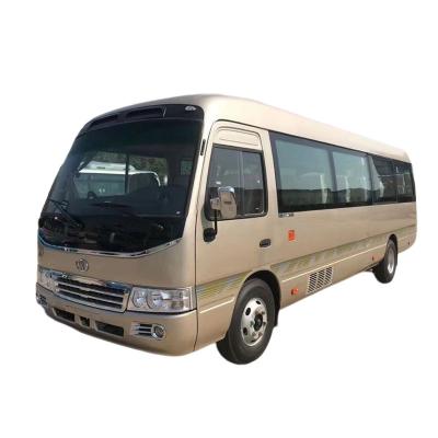 China Manual Transmission Type 24-30 Seats Diesel Engine Coaster Mini Bus for Luxury Passenger for sale