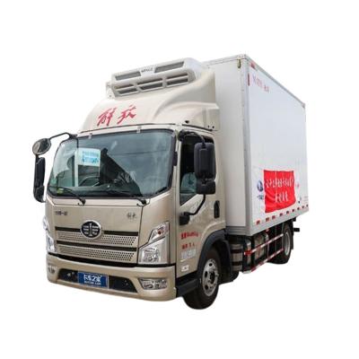 China 1-10T Capacity Professional Jiefang Refrigerated Truck For Fresh And Frozen Products for sale