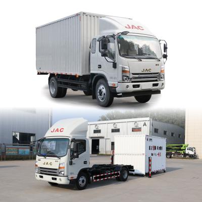 China Detachable Body Jac 4*2 Commercial Container Cargo Van Truck For Urban Transport Te koop