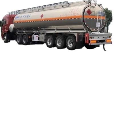 중국 3 Axle 44m3 Liquid Petrol Aviation Kerosene Jet Fuel Transport Semi Trailer Tanker 판매용