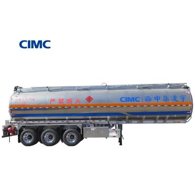 China 46000 Lite Oil Gasoline Semi-Trailer Fuel Tanker Transport Truck Trailer by CIMC LINYU zu verkaufen