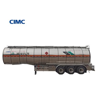 China CIMC LINYU 46000L Aluminum Alloy Fuel Tanker Trailer Truck with Wheelbase 6150 1310 1310 Te koop