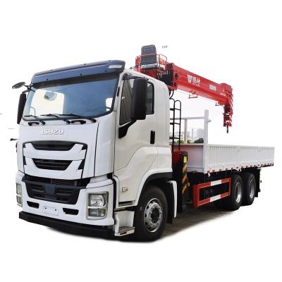 Китай Chinese Hydraulic Valve Isuzu Chassis 12 Tons Telescopic Boom Truck Mounted Crane продается