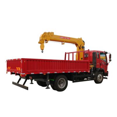 Китай 8 Ton Mini Truck Mounted Crane With 4m*4 Boom Arm And Eaton Hydraulic Pump продается