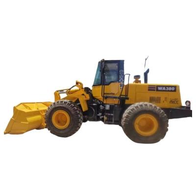 China Front Loader with 4 TON Rated Load and 4.78m Length Used Original 380-3 Komatsu Loader Te koop