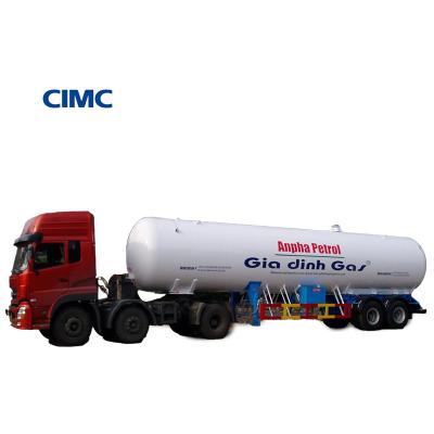 Cina 2.1 MPa Pressione di idrotest CIMC LINYU Howo Chassis 8*4 Serbatoio di trasporto del gas Semirimorchio in vendita