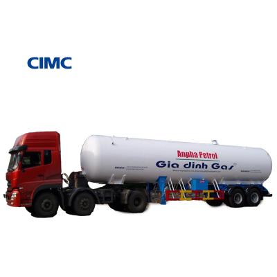 China CIMC LINYU 50m3 LPG-tankschip Halve aanhanger voor gastransport Truck Truck aanhanger -20/50C Te koop