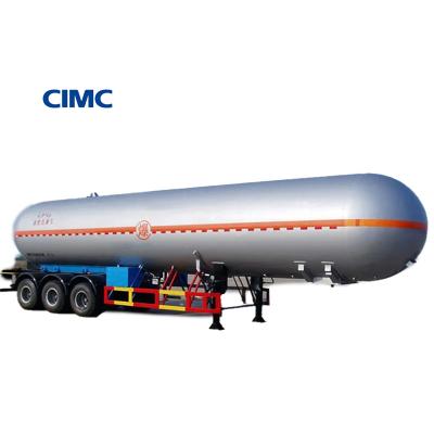 China 50m3 Gas Tanker Trailer LPG Tanker Semi-trailer com temperatura de projeto de -20/50C à venda