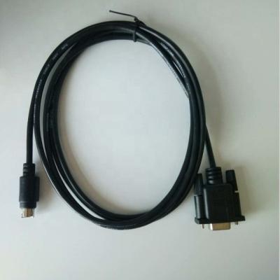 China COMPUTER RS232 DB9 Female to Male 4 Pin Mini DIN Programming Cable for sale