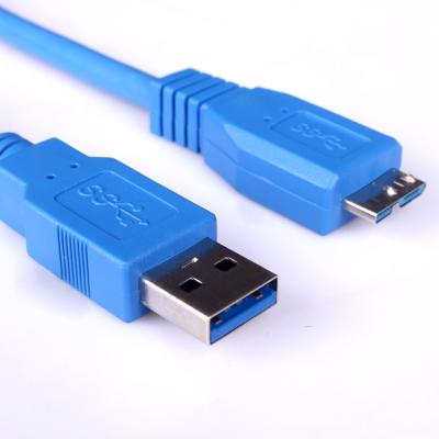 China High Quality Cost Effective Portable Hard Drive USB 3.0 Cable A Male To Micro B Cable Male Blue Or Black Jacket for sale