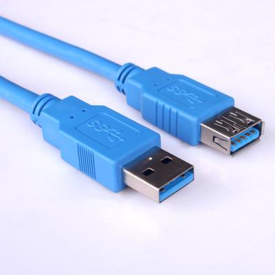 China High Quality Cost Effective USB 3.0 Extension Cable A Male To A Female Cable Blue Or Black Jacket for sale