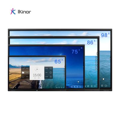 China High Quality UHD Multifunction Ikinor 86 Inch Flat Screen Interactive Whiteboard Smart Board for sale