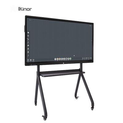 China 75 Inch Interactive Mobile Smart Panel Stand Flat Panel Interactive Board For Education And Enterprise 2mm for sale