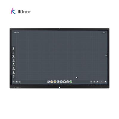 China Aluminum Alloy Frame IKINOR 65 75 86 98 Inch 4K Panel Screen Display Smart Interactive Flat Panel For Education for sale