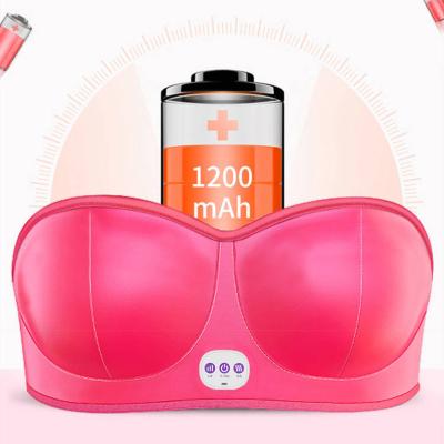 China Customized Breast Massaging Fashion Sexy Electric Nipple Enhancement Machine Chest Bra Vibrator Care Indian Breast Massager for sale