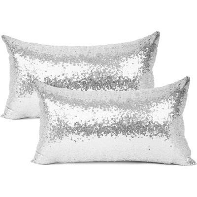 China Anti-Static Glitter Sofa Pillow Case Luxury Sequin Cushion Cover , Embroidered Cushion Covers for sale