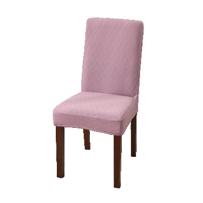 China Lavender color simple high quality corn kernel plush cushion chair cover, new elastic chair cover for sale