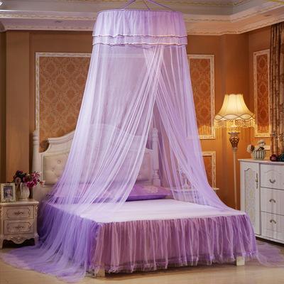 China Insecticide Treated Colorful Purple Toddler Girl Bed Curtain, Crib With Mosquito Net Hanging Curtain, Girl Bed Crib Curtain for sale