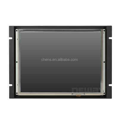 China Wall Mount 15 Inch Touch Screen HDMI VGA DVI Open Frame Recessed LCD Monitor for sale