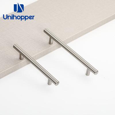 China Unihopper Modern Factory Wholesale Modern Furniture Hardware Brushed Nickel T Bar Kitchen Cainet Wardrobe Drawer Furniture Handle for sale