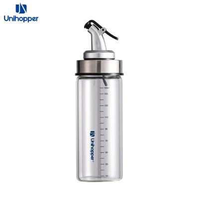 China Viable Unihopper Factory Kitchen Dispenser Vinegar Seasoning Sauce Olive Oil Glass Bottle for sale