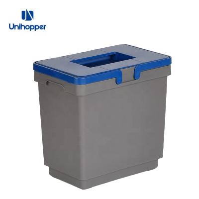 China Large Volume 17L Viable High Quality Eco-Friendly Plastic Kitchen Waste Bin for sale