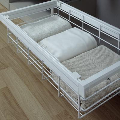 China (Other) Unihopper Adjustable Metal Wire Storage Basket In Wardrobe W(mm)=600 H=120 for sale