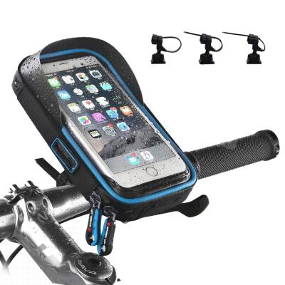 China Shock Absprption/TPU Touch Screen WHEEL UP Abrasion Resistance TPU Touch Screen Bicycle Handle Bar Bag With Logo Bag For Bike Front for sale