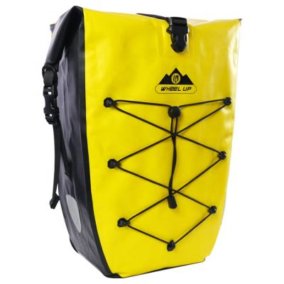 China Factory Price 500D PVC Camping Pannier Tarp Waterproof/Large Capacity Waterproof WHEEL UP Waterproof Traveling Bag Bike Bicycle Pannier Tarp for sale