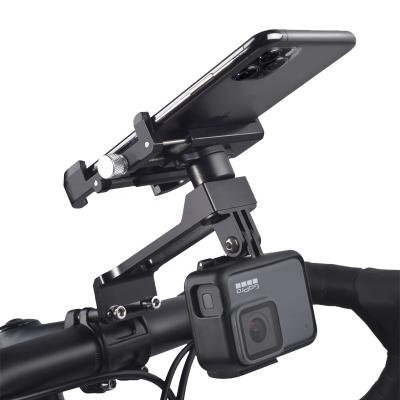 China Durable WHEEL Motorcycle Bike For Mobile Phone 3.5-7' Screen With Extended Camera/Headlight/Gps Cell Phone Holder Up Aluminum Alloy for sale