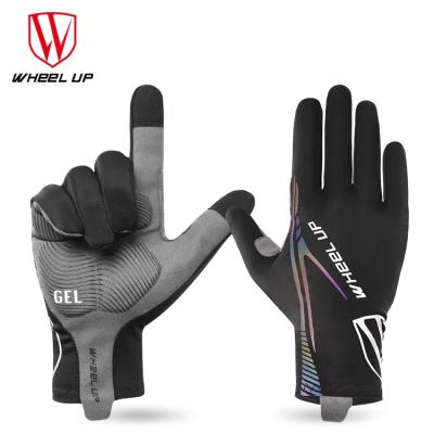 China Breathable/Anti-slip/Shockproof/Protect Palm WHEEL UP Touch Screen Cycling Bicycle Gloves Full Finger Lycra Cycling Gloves For Road Bike for sale