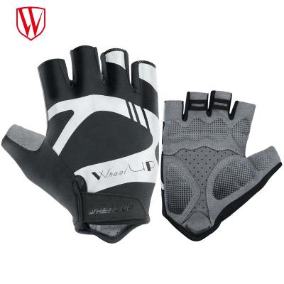 China Breathable/Anti-Slip/Shockproof/Protect Palm WHEEL UP MTB Bike Motorcycle Cycling Breathable Palm Shockproof Resistance Half Finger Gloves for sale