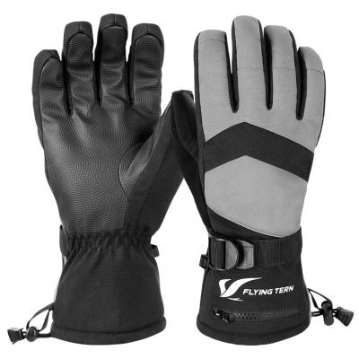 China Zipper Pocket WHEEL UP Custom Endurance Humanized Design Passionate Winter Ski Gloves for sale