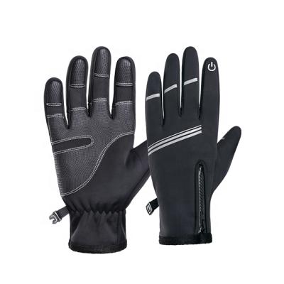 China Warm Windproof / Water Repellent Touch Screen WHEEL UP Reflective Warming Sports Gloves For Bicycle Bike Windproof Gloves Winter Full Finger Gloves for sale