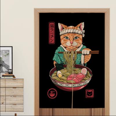 China Japan style Japanese restaurant one-piece clothing / ajar thickened curtain with telescopic tube for sale